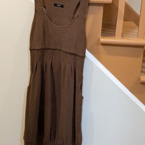 Brown Sleeveless Dress